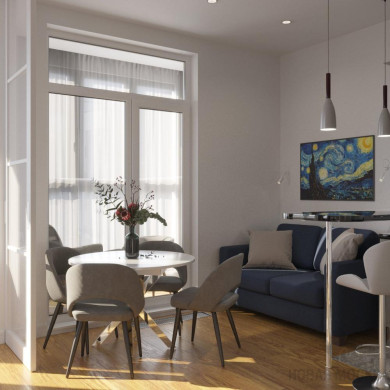 Дизайн квартиры 60 кв.м в ЖК Скандинавия_0