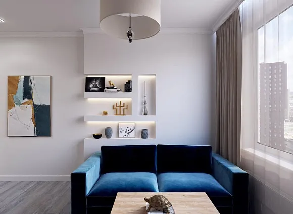 Дизайн двухкомнатной квартиры в ЖК Новая звезда_1 Дизайн двухкомнатной квартиры в ЖК Новая звезда