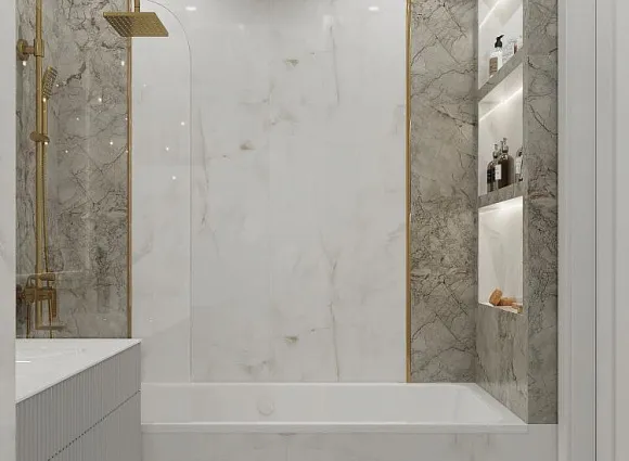 Дизайн квартиры 85 кв. м в ЖК Белые ночи_6 Дизайн квартиры 85 кв. м в ЖК Белые ночи