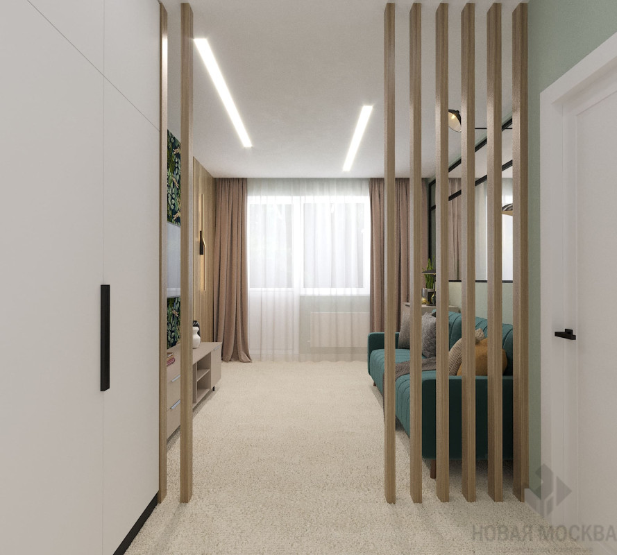 Дизайн однокомнатной квартиры по адресу ул. Генерала Донскова, дом 23, корпус 3_3 Дизайн однокомнатной квартиры по адресу ул. Генерала Донскова, дом 23, корпус 3_3