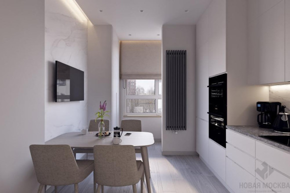 Дизайн 3-комнатной квартиры 95 кв. м в ЖК Скандинавия Юг_0