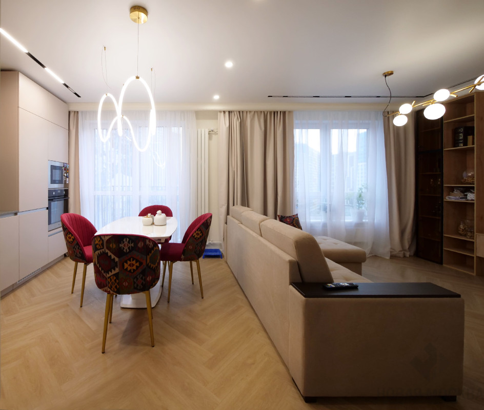 Ремонт под ключ двухкомнатной квартиры по адресу ул. Поляны, 5а-1_4 Ремонт под ключ двухкомнатной квартиры по адресу ул. Поляны, 5а-1_4