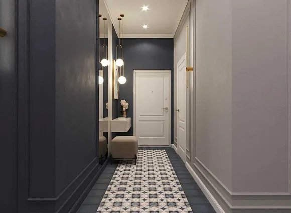 Дизайн трехкомнатной квартиры по адресу: улица Эдварда Грига, дом 17