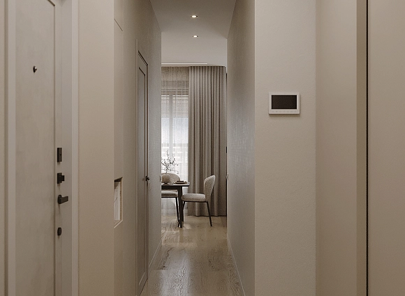 Дизайн однокомнатной квартиры по адресу Аминьевское шоссе, дом 4Д, корпус В