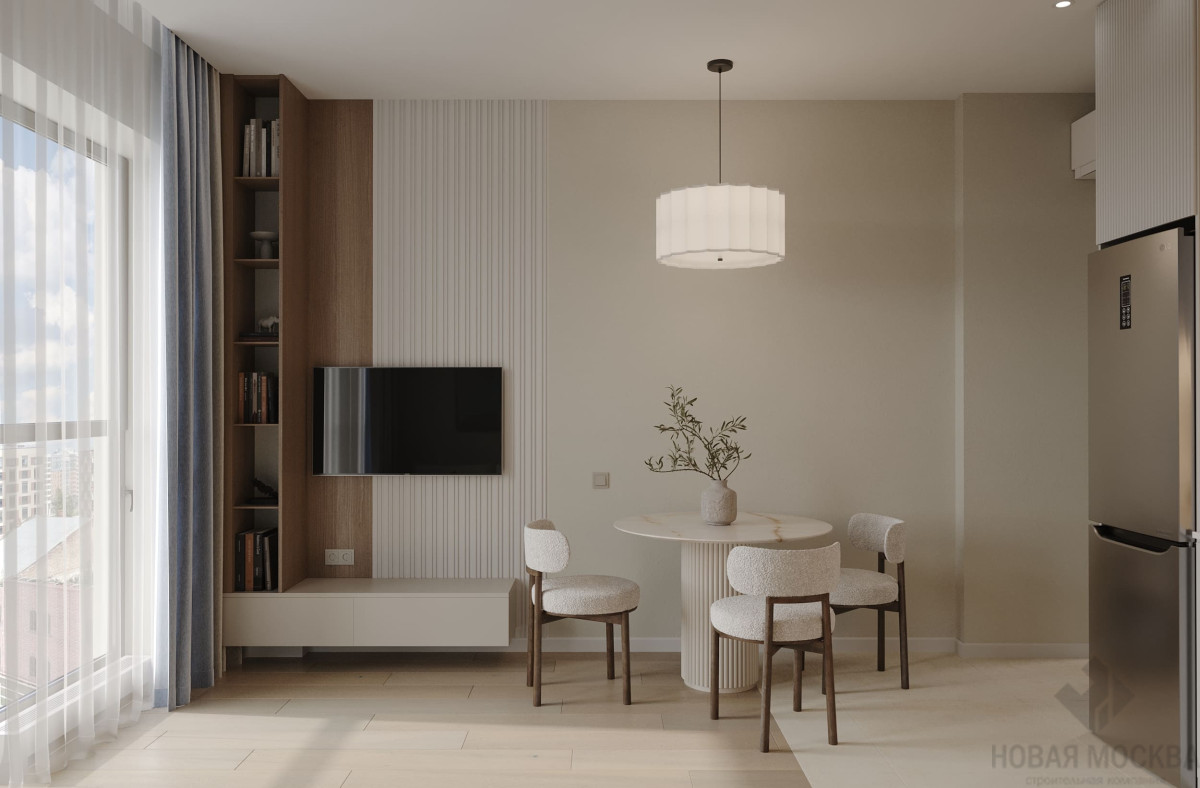 Дизайн однокомнатной квартиры по адресу: поселок Заречье, Мещерский бульвар, дом 2_5 Дизайн однокомнатной квартиры по адресу: поселок Заречье, Мещерский бульвар, дом 2_5