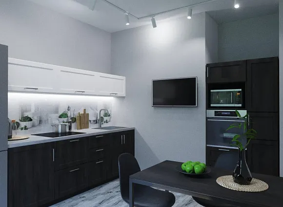 Дизайн квартиры 39 кв.м в ЖК Скандинавия_0 Дизайн квартиры 39 кв.м в ЖК Скандинавия