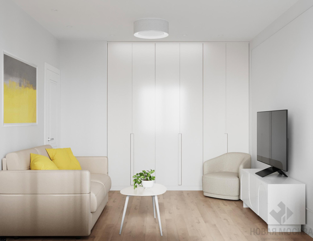 Дизайн однокомнатной квартиры по адресу ул. Каширское шоссе, дом 11, корпус 3_2 Дизайн однокомнатной квартиры по адресу ул. Каширское шоссе, дом 11, корпус 3_2