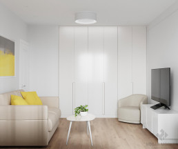 Дизайн однокомнатной квартиры по адресу ул. Каширское шоссе, дом 11, корпус 3_2 Дизайн однокомнатной квартиры по адресу ул. Каширское шоссе, дом 11, корпус 3_2