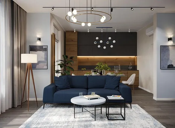 Дизайн квартиры 85 кв.м в ЖК Скандинавия_0 Дизайн квартиры 85 кв.м в ЖК Скандинавия