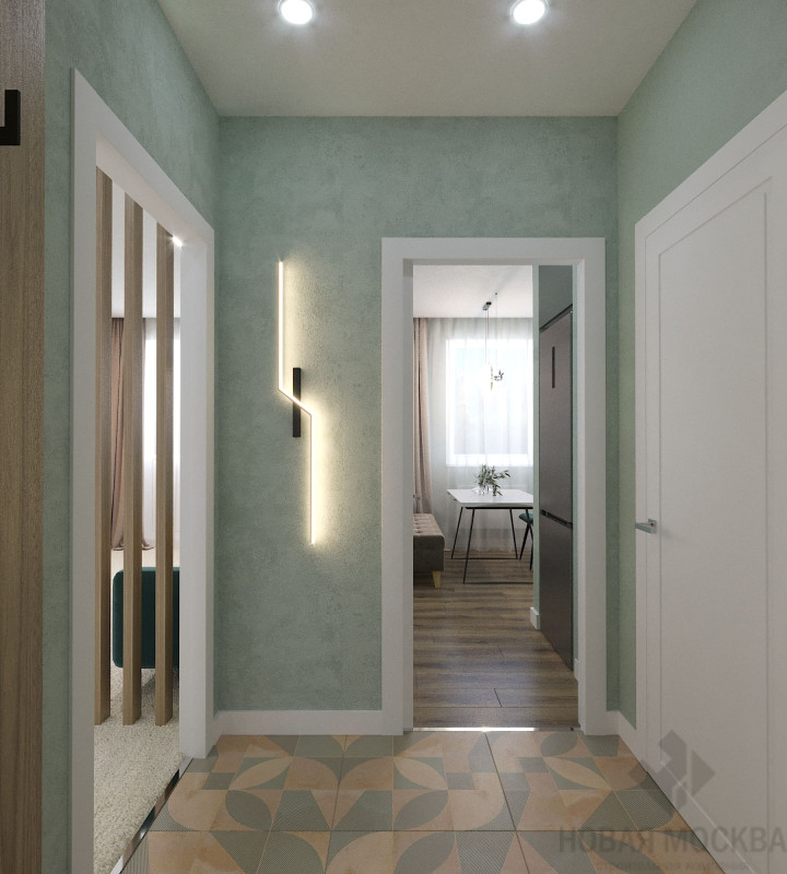 Дизайн однокомнатной квартиры по адресу ул. Генерала Донскова, дом 23, корпус 3_8 Дизайн однокомнатной квартиры по адресу ул. Генерала Донскова, дом 23, корпус 3_8