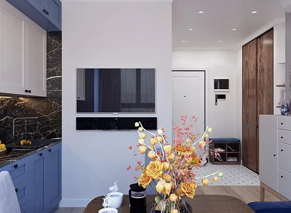 Дизайн квартиры 34 кв.м в ЖК Селигер Сити_3 Дизайн квартиры 34 кв.м в ЖК Селигер Сити