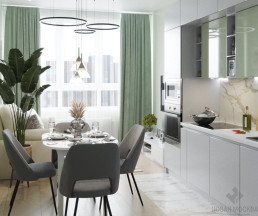 Дизайн квартиры 80 кв.м в ЖК Скандинавия_1
