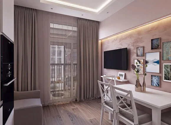 Дизайн 2-комнатной квартиры 60 кв.м в ЖК Скандинавия