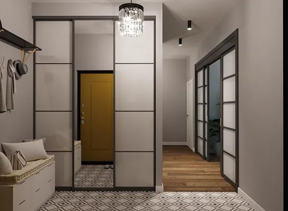 Дизайн-проект 3-комнатной квартиры 90 кв.м в ЖК Скандинавия