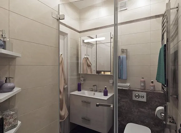 Дизайн-проект 1-комнатной квартиры в ЖК Рассказово_18 Дизайн-проект 1-комнатной квартиры в ЖК Рассказово