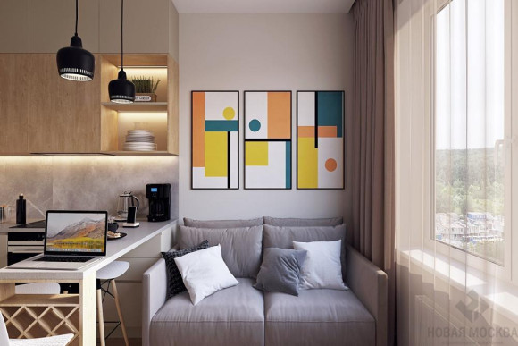 Дизайн квартиры 43 кв.м в ЖК Лесопарковый_0