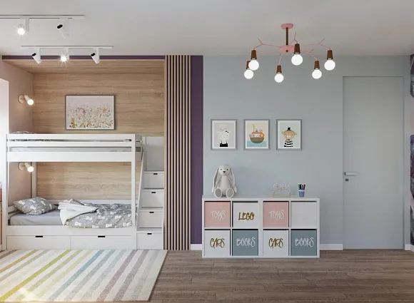 Дизайн-проект квартиры 80 кв.м в ЖК Аннино парк