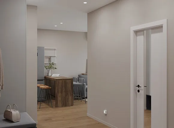 Дизайн двухкомнатной квартиры по адресу: улица Бартеневская, дом 18, корпус 1