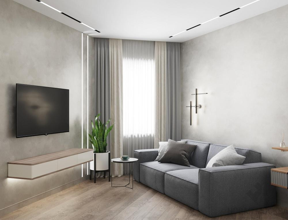 Дизайн квартиры 46 кв. м в ЖК Крылья_4 Дизайн квартиры 46 кв. м в ЖК Крылья_4