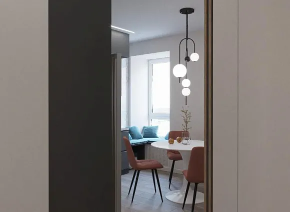 Дизайн-проект квартиры 80 кв.м в ЖК Аннино парк