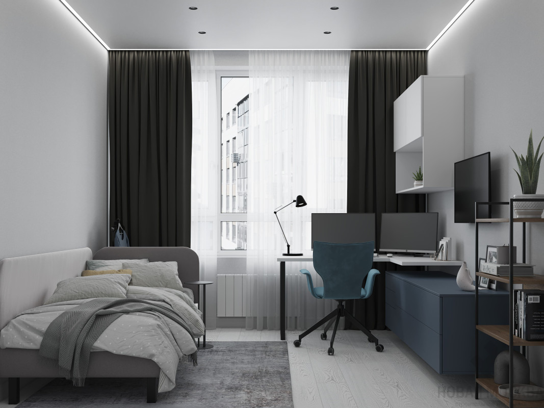 Дизайн двухкомнатной квартиры по адресу ул. Эдварда Грига, дом 16, корпус 1_14 Дизайн двухкомнатной квартиры по адресу ул. Эдварда Грига, дом 16, корпус 1_14