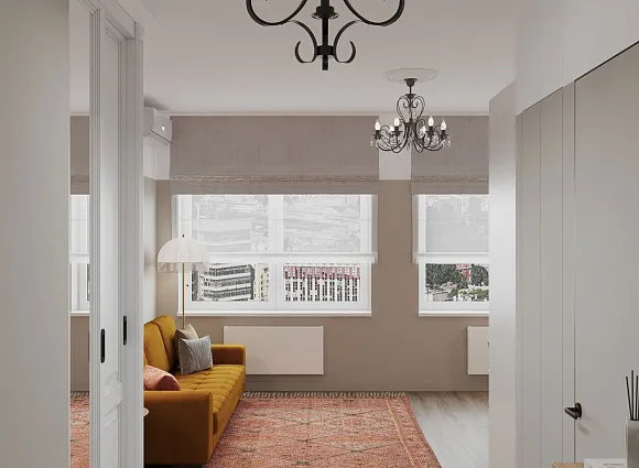 Дизайн квартиры-студии по адресу: проспект Магеллана, дом 3