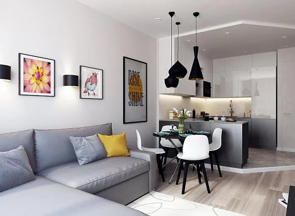 Дизайн-проект 1-комнатной квартиры в ЖК Рассказово_4 Дизайн-проект 1-комнатной квартиры в ЖК Рассказово