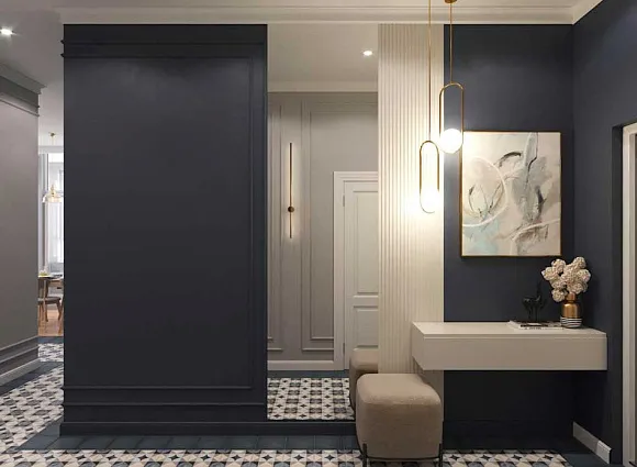 Дизайн трехкомнатной квартиры по адресу: улица Эдварда Грига, дом 17