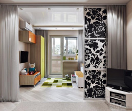 Дизайн проект 1-комнатной квартиры 52.10 кв.м по адресу: п. Коммунарка, ул. Лазурная, д. 16, застройщик МИЦ, ЖК Коммунарка_1