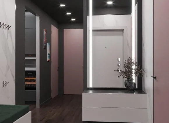 Дизайн-проект 2-комнатной квартиры 54 кв.м в ЖК Саларьево парк_6 Дизайн-проект 2-комнатной квартиры 54 кв.м в ЖК Саларьево парк