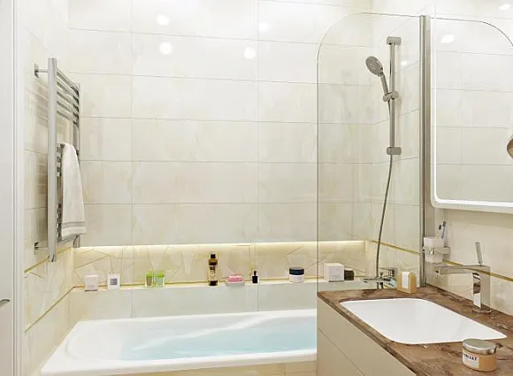 Дизайн квартиры 34 кв.м в ЖК Селигер Сити_13 Дизайн квартиры 34 кв.м в ЖК Селигер Сити