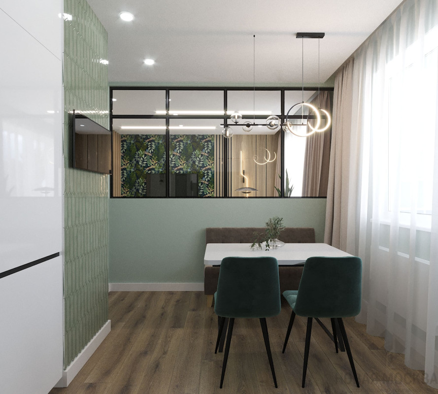 Дизайн однокомнатной квартиры по адресу ул. Генерала Донскова, дом 23, корпус 3_5 Дизайн однокомнатной квартиры по адресу ул. Генерала Донскова, дом 23, корпус 3_5