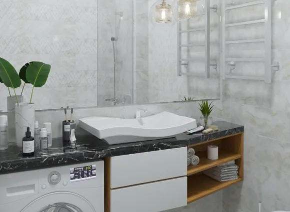 Дизайн квартиры 60 кв.м в ЖК Скандинавия_16 Дизайн квартиры 60 кв.м в ЖК Скандинавия