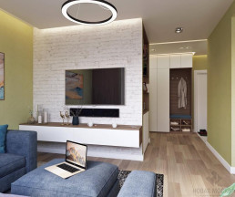 Дизайн-проект 4-комнатной квартиры 108 кв.м по адресу: Москва, улица Феодосийская, дом 7, корпус 5_1