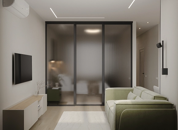 Дизайн однокомнатной квартиры по адресу Аминьевское шоссе, дом 4Д, корпус В