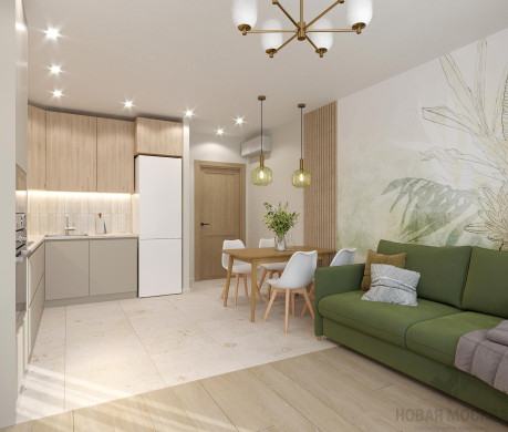 Дизайн двухкомнатной квартиры по адресу ул. Старокрымская, дом 15, корпус 2_0 Дизайн двухкомнатной квартиры по адресу ул. Старокрымская, дом 15, корпус 2_0