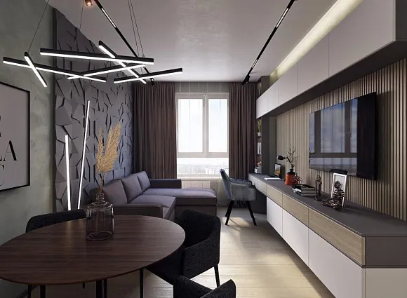 Дизайн 2-комнатной квартиры 62 кв.м в ЖК Скандинавия_2 Дизайн 2-комнатной квартиры 62 кв.м в ЖК Скандинавия