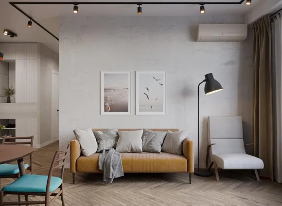 Дизайн квартиры 60 кв. м в ЖК Западный порт_1 Дизайн квартиры 60 кв. м в ЖК Западный порт