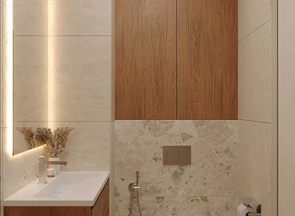 Дизайн однокомнатной квартиры по адресу: улица Архитектора Власова, дом 71, корпус 2