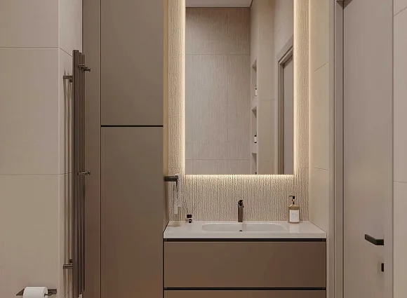 Дизайн трехкомнатной квартиры по адресу: улица Эдварда Грига, дом 9, корпус 3