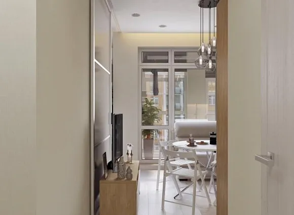 Дизайн-проект 1-комнатной квартиры 41.30 кв.м по адресу: г. Москва, пос. Внуковское, дер. Рассказовка, бул. Андрея Тарковского, д 5