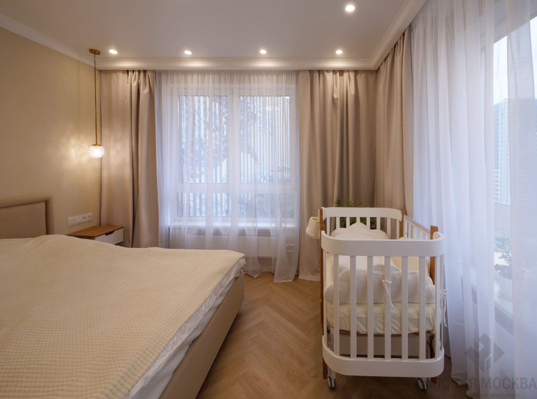 Ремонт под ключ двухкомнатной квартиры по адресу ул. Поляны, 5а-1_9 Ремонт под ключ двухкомнатной квартиры по адресу ул. Поляны, 5а-1_9