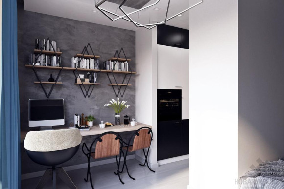 Дизайн-проект студии площадью 24 кв.м в ЖК Новая Звезда_0