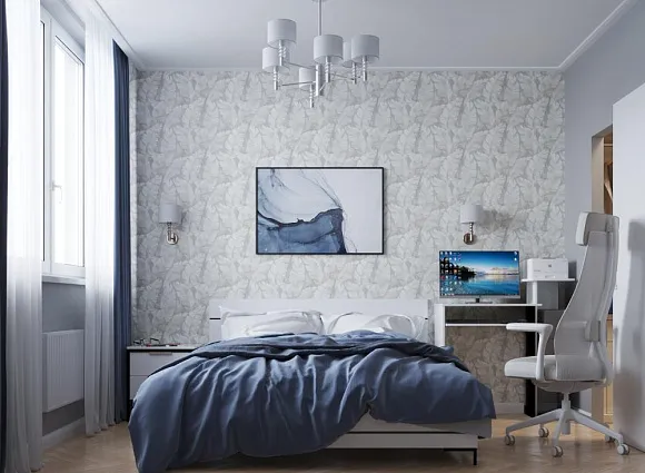 Дизайн 2-комнатной квартиры 65 кв.м в ЖК Скандинавия_7 Дизайн 2-комнатной квартиры 65 кв.м в ЖК Скандинавия