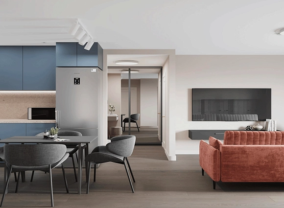 Частичный дизайн квартиры по адресу: Москва, поселение Сосенское, поселок Коммунарка, микрорайон Эдальго, дом 1