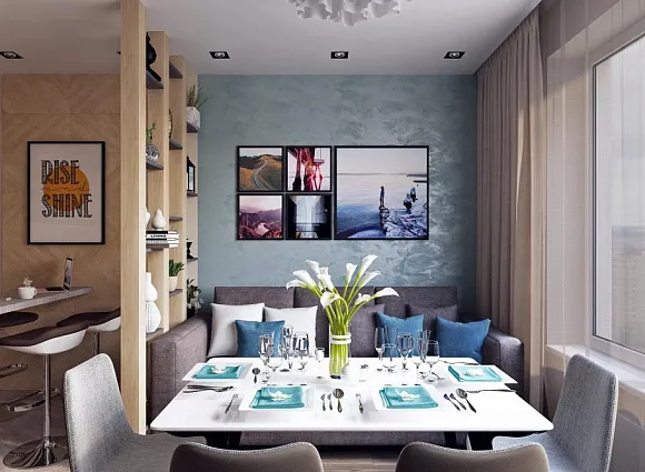 Дизайн-проект 2-комнатной квартиры 67,25 кв.м по адресу: Москва, улица Старокрымская, дом 15, корпус 1