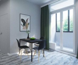 Дизайн квартиры 39 кв.м в ЖК Скандинавия_2