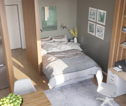 Дизайн квартиры-студии 27 кв.м в ЖК Москвичка_2