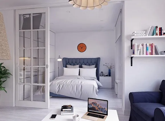 Дизайн-проект 1-комнатной квартиры 38 кв.м по адресу: г. Москва, Береговой проезд, владение 5, корпус 2