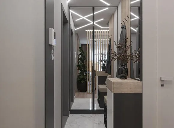 Дизайн-проект квартиры 80 кв.м в ЖК Аннино парк